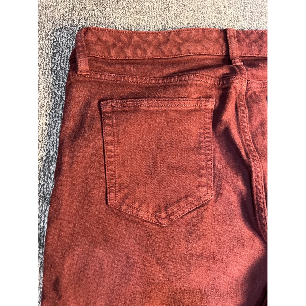 Lauren Ralph Lauren Burgundy Straight Leg Stretch Pants 16W Wine Red - Picture 11 of 16